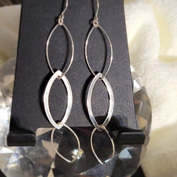 Jewelry - 925 Silver Dangle Chain Earrings
